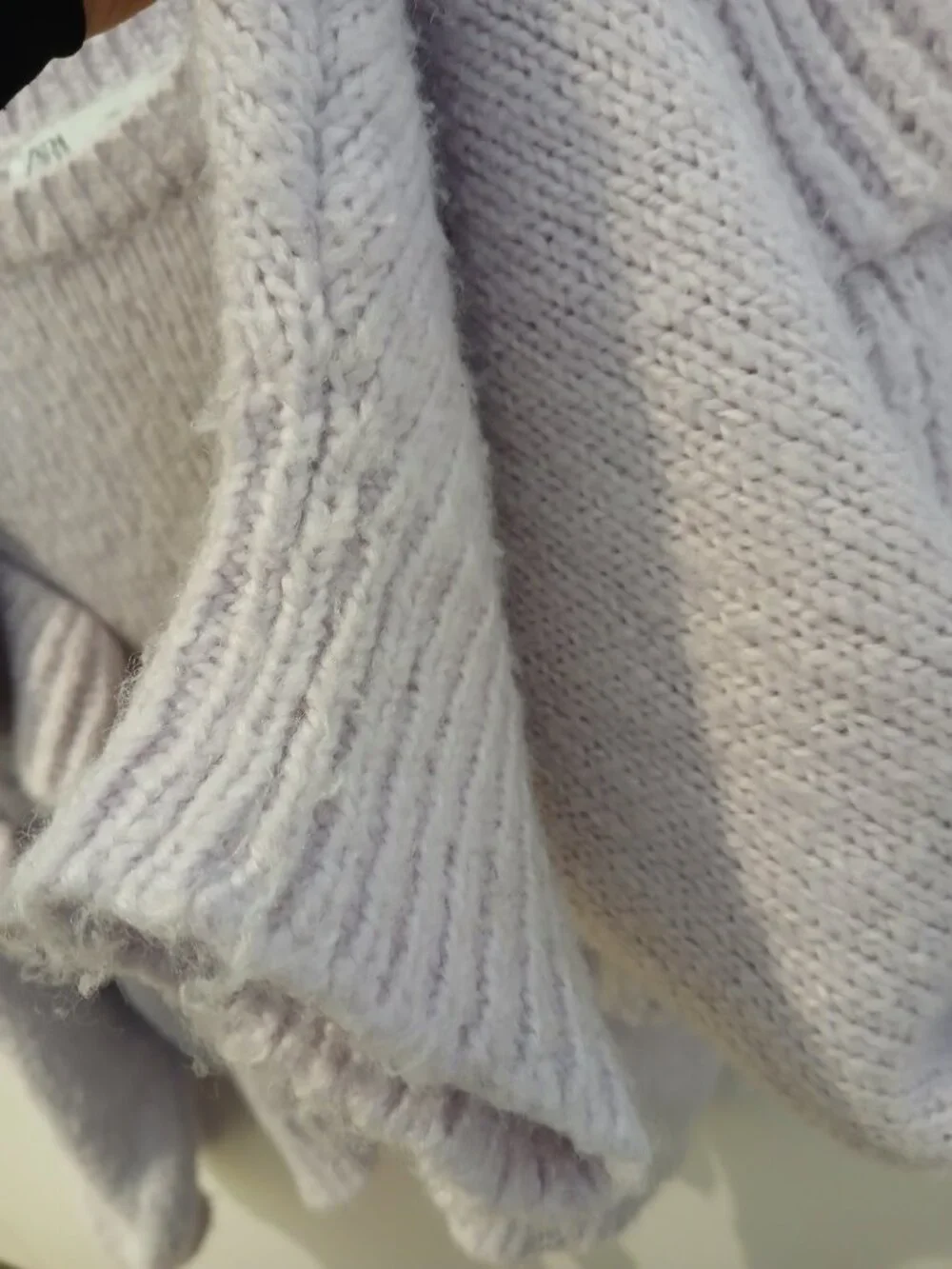 ZARA Lilac Ruffle Sweater - Picture 3 of 10